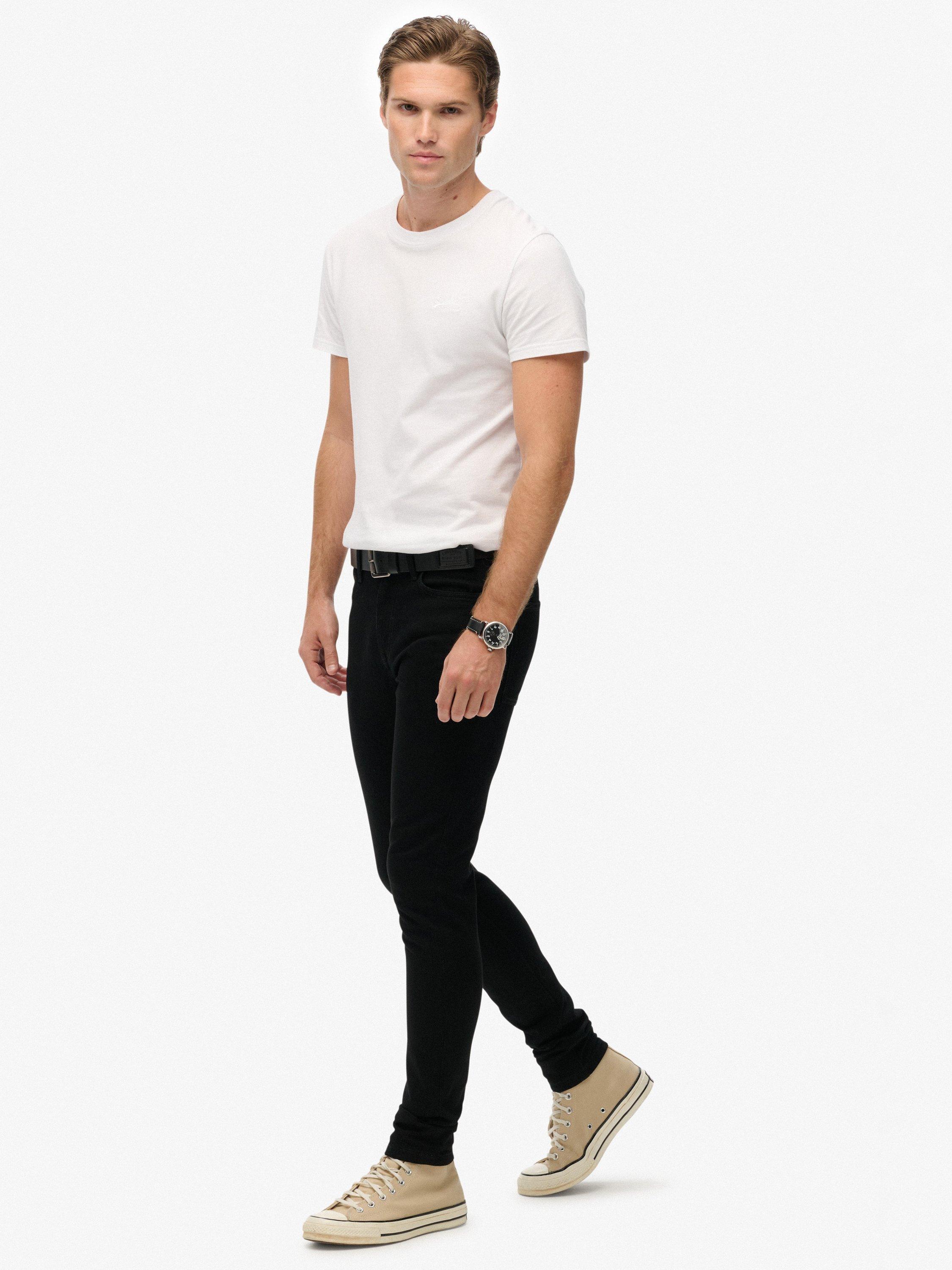 Product image 3 of 7, which shows Superdry Vintage Skinny Jeans, Black, W36/L34