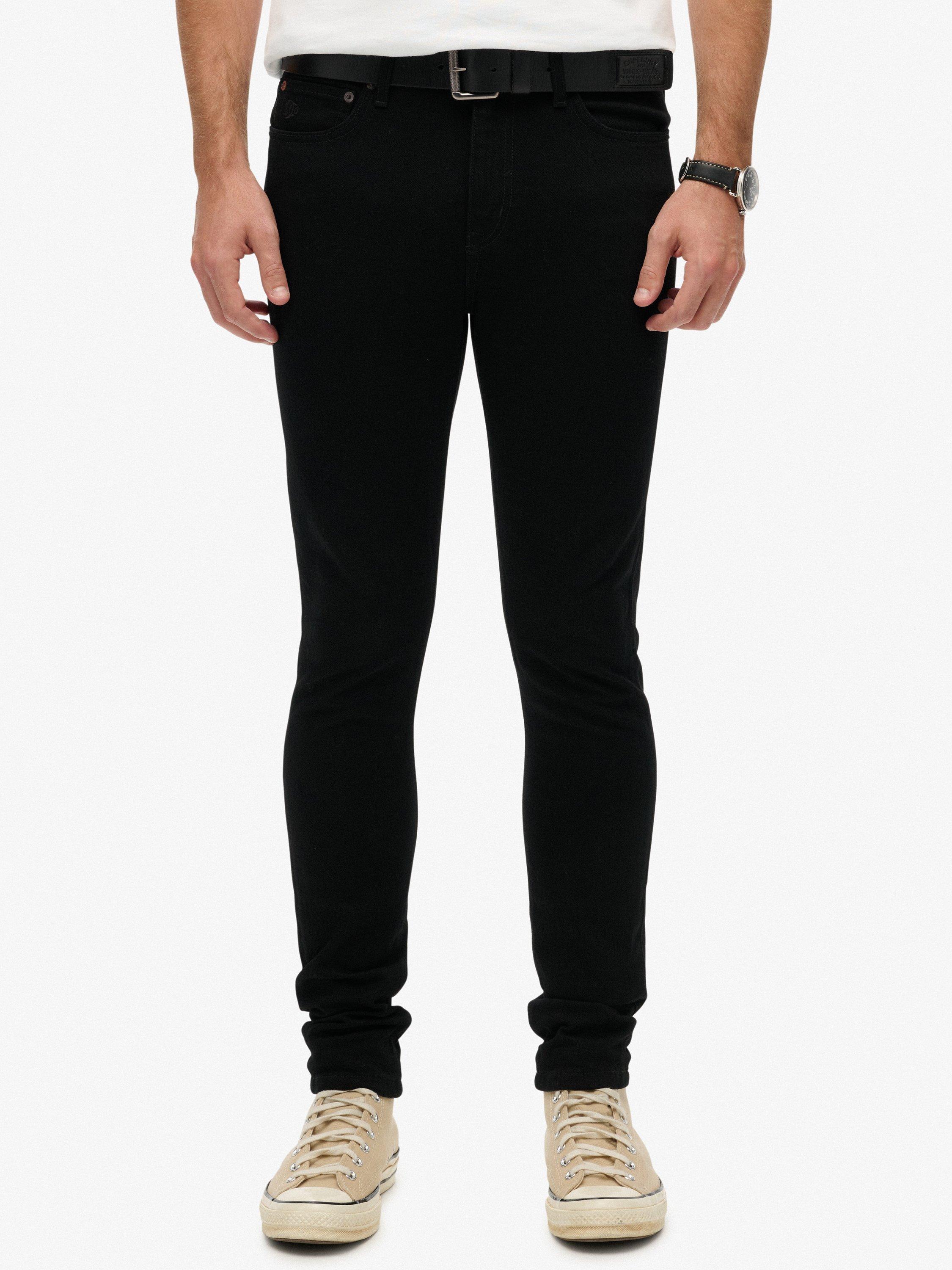 Product image 4 of 7, which shows Superdry Vintage Skinny Jeans, Black, W36/L34