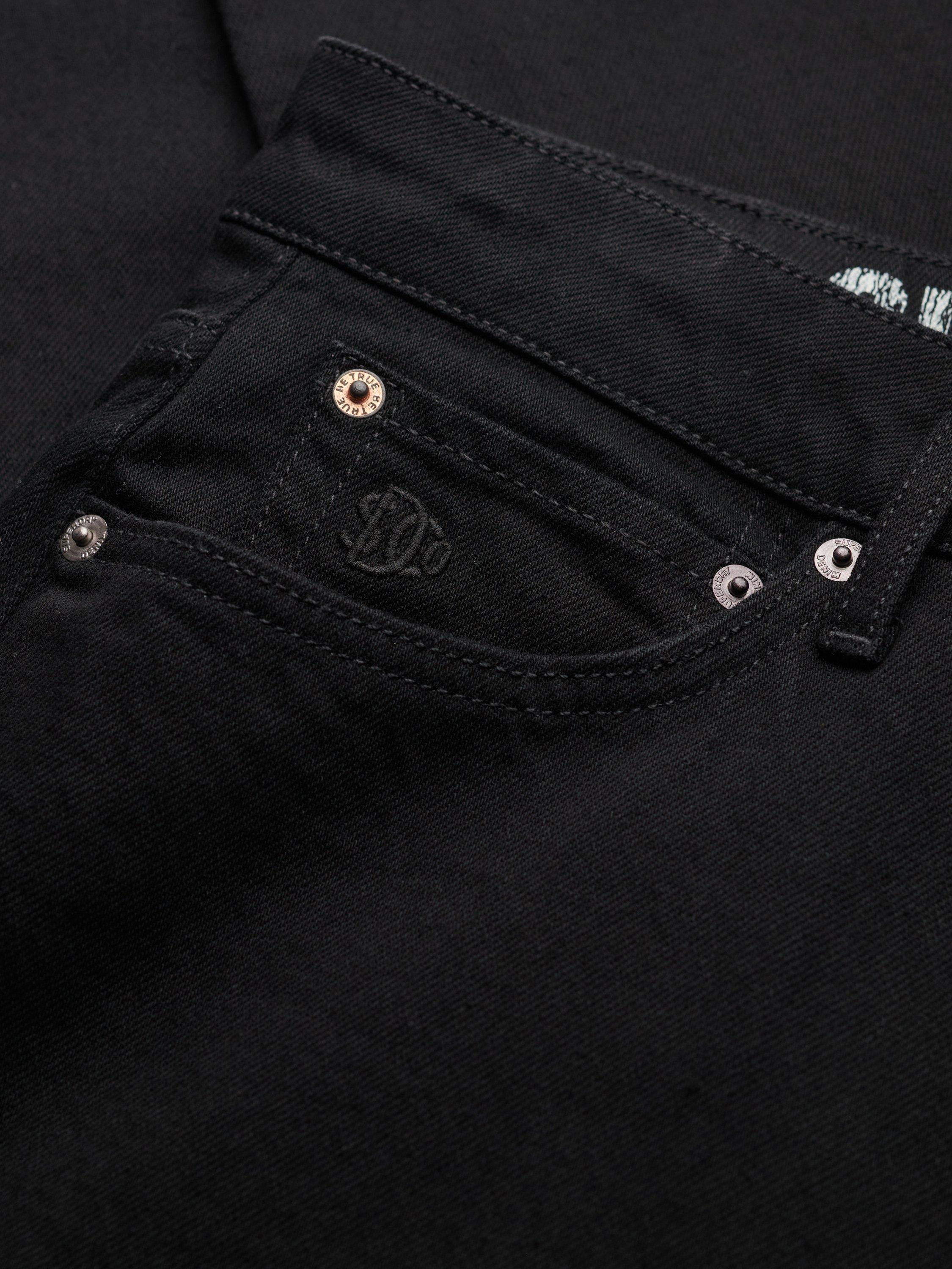 Product image 6 of 7, which shows Superdry Vintage Skinny Jeans, Black, W36/L34