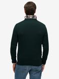Superdry Essentials Cotton Knit Jumper, Enamel Green Marl