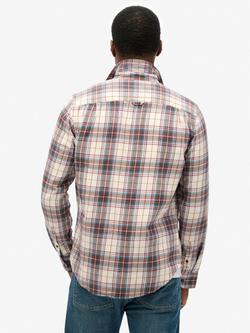 Superdry Check Cotton Twill Lumberjack Shirt, Drayton Check Optic - view 2, Drayton Check Optic