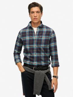 Superdry Check Cotton Twill Lumberjack Shirt, Drayton Check, Drayton Check