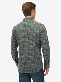 Superdry Premium Check Oxford Shirt - view 2, Ice Green Grid