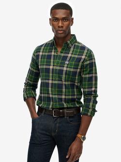 Superdry Long Sleeve Cotton Lumberjack Shirt, Peyton Navy