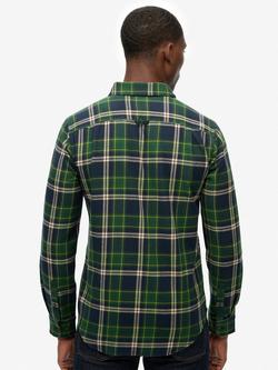 Superdry Long Sleeve Cotton Lumberjack Shirt - view 2, Peyton Navy