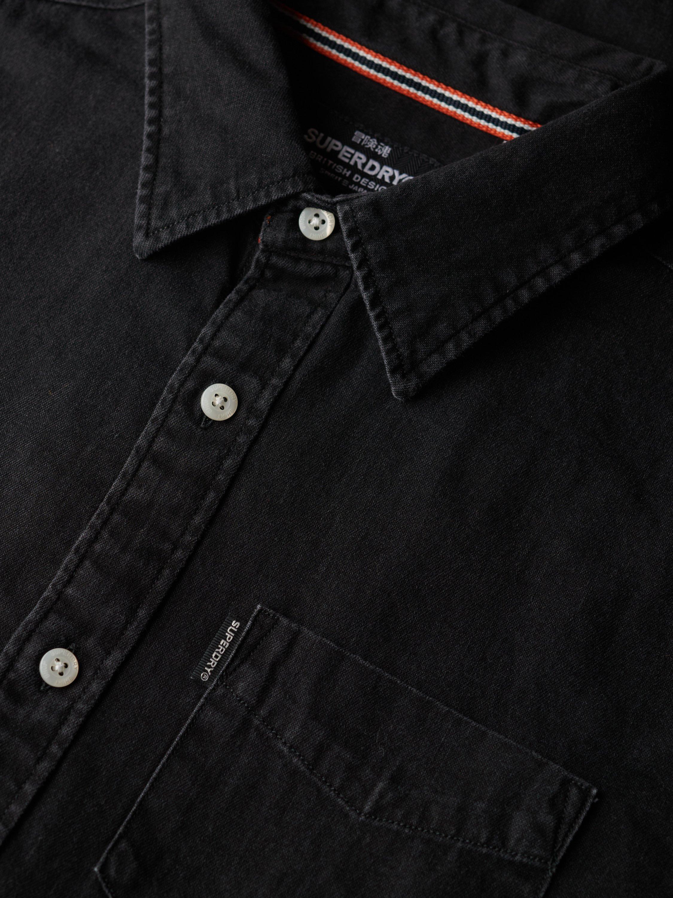 Product image 6 of 6, which shows Superdry Essential Long Sleeve Denim Shirt, Jet Black, L