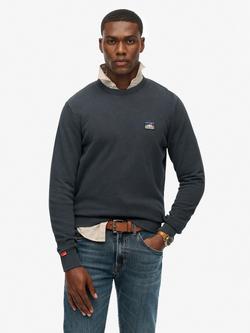 Superdry Great Outdoors Embroidered Sweatshirt, Eclipse Navy