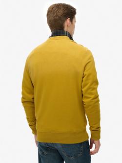 Superdry Cotton Lo-Fi Outdoors Relaxed Sweatshirt, Oil Yellow - view 2, Oil Yellow