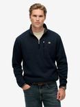 Superdry Storm Fleece Half Zip Jumper, Navy Grit