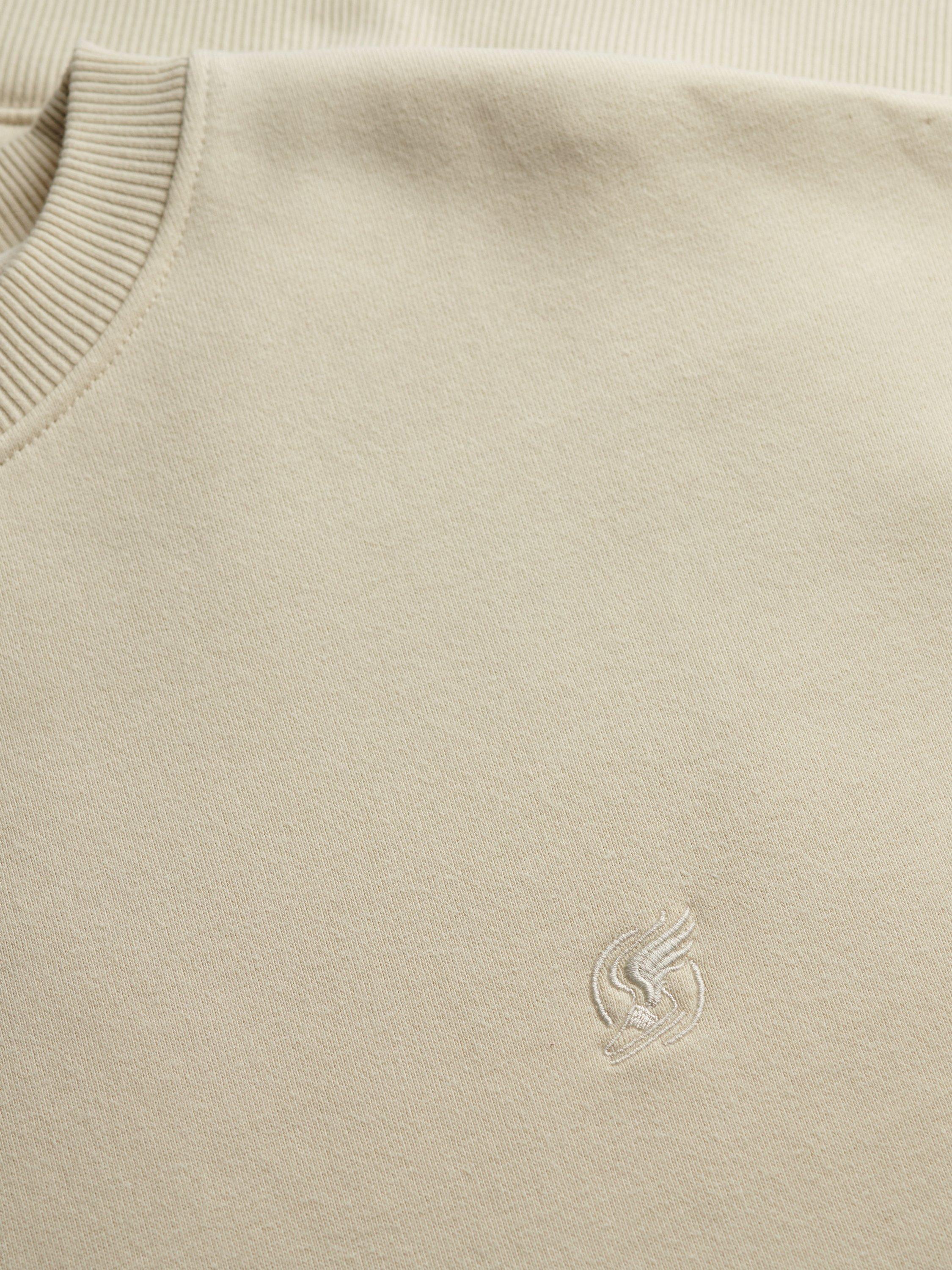 Product image 6 of 6, which shows Superdry Blank Oversized Crew Neck Cotton Sweatshirt, Light Grey, XL