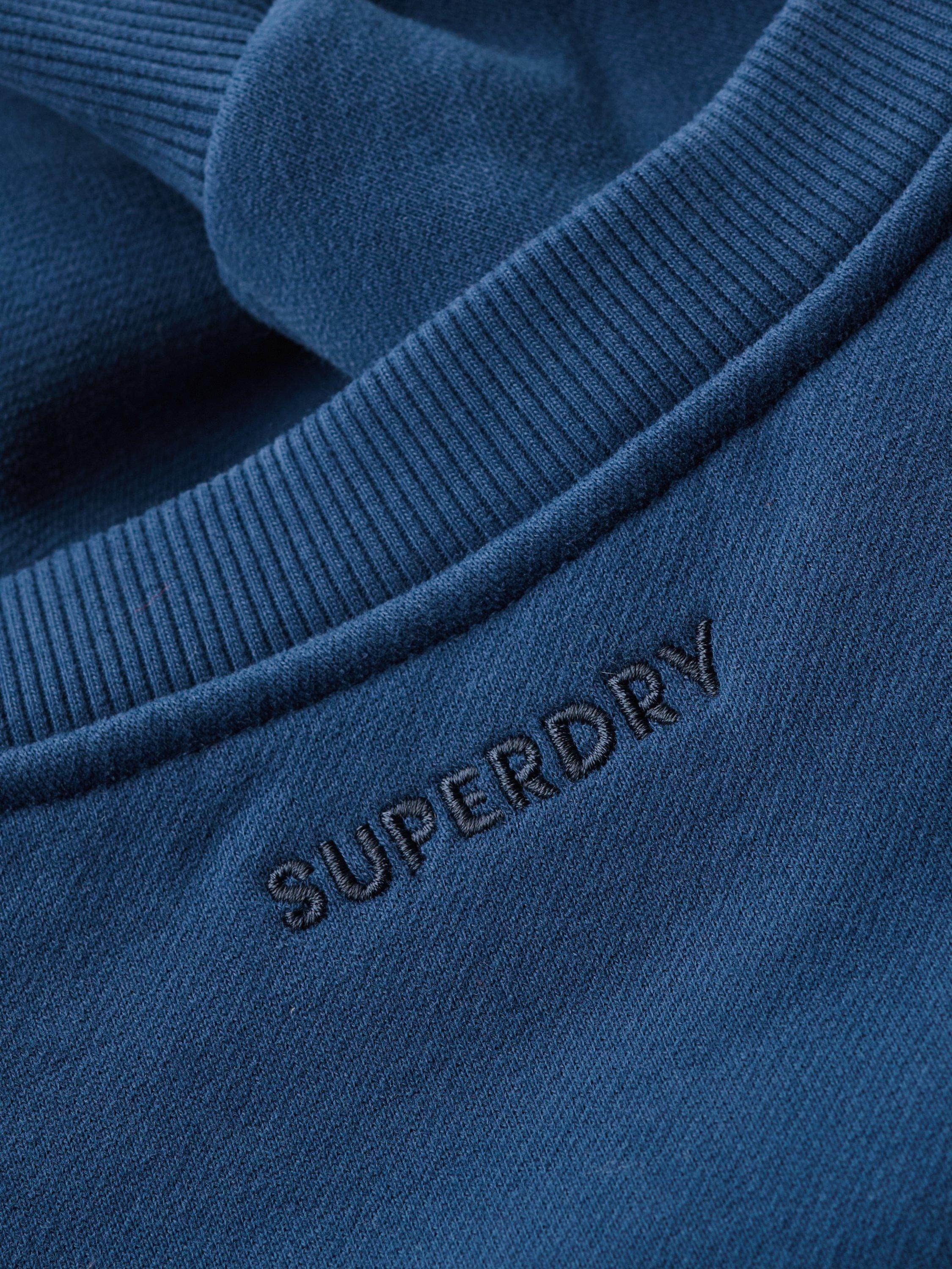 Product image 5 of 5, which shows Superdry Blank Oversized Crew Neck Cotton Sweatshirt, Insignia Blue, S