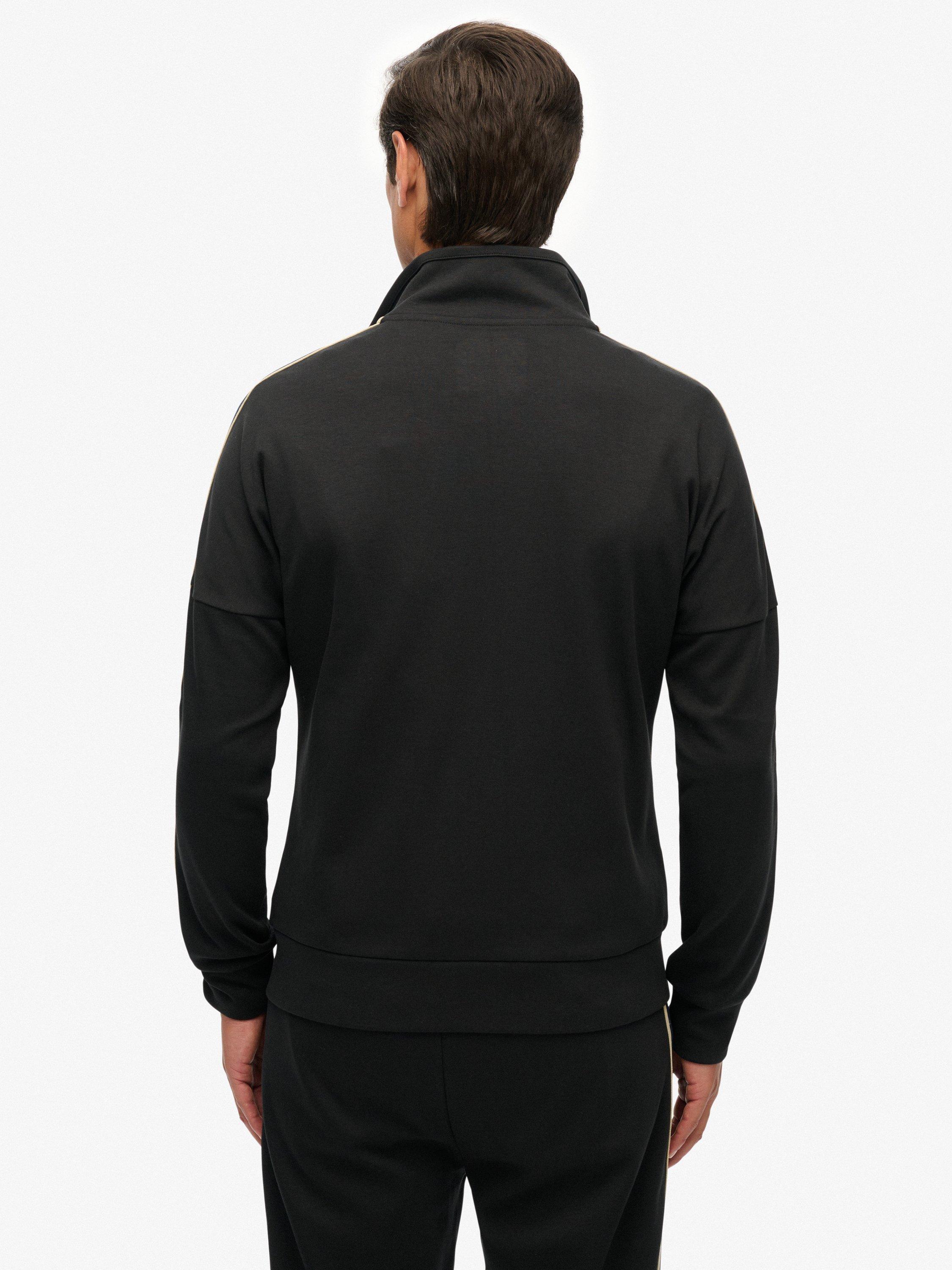 Product image 2 of 5, which shows Superdry Tech Cult Loose Track Top, Black, XXL