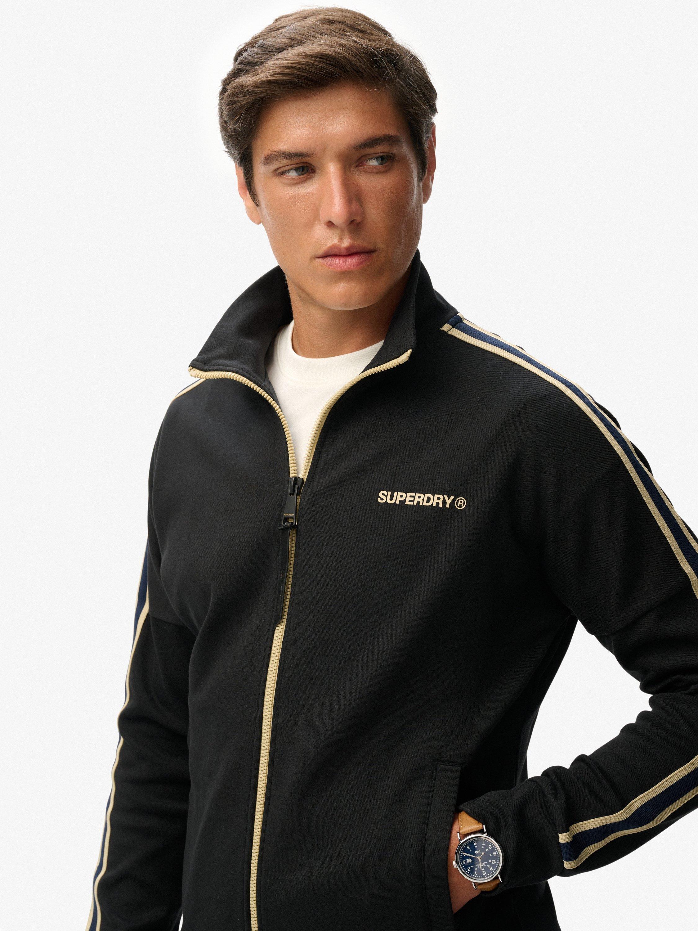 Product image 4 of 5, which shows Superdry Tech Cult Loose Track Top, Black, XXL