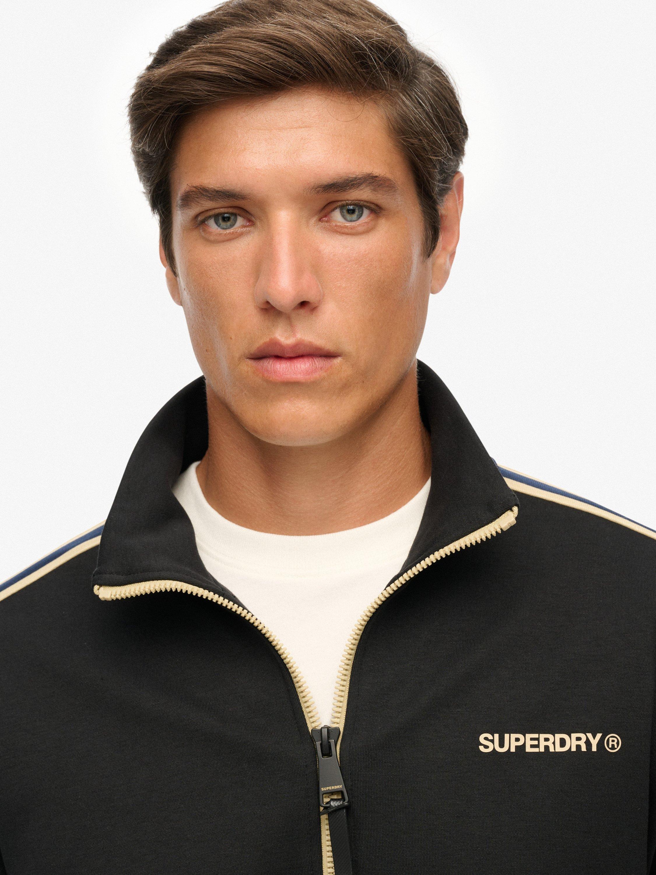 Product image 5 of 5, which shows Superdry Tech Cult Loose Track Top, Black, XXL