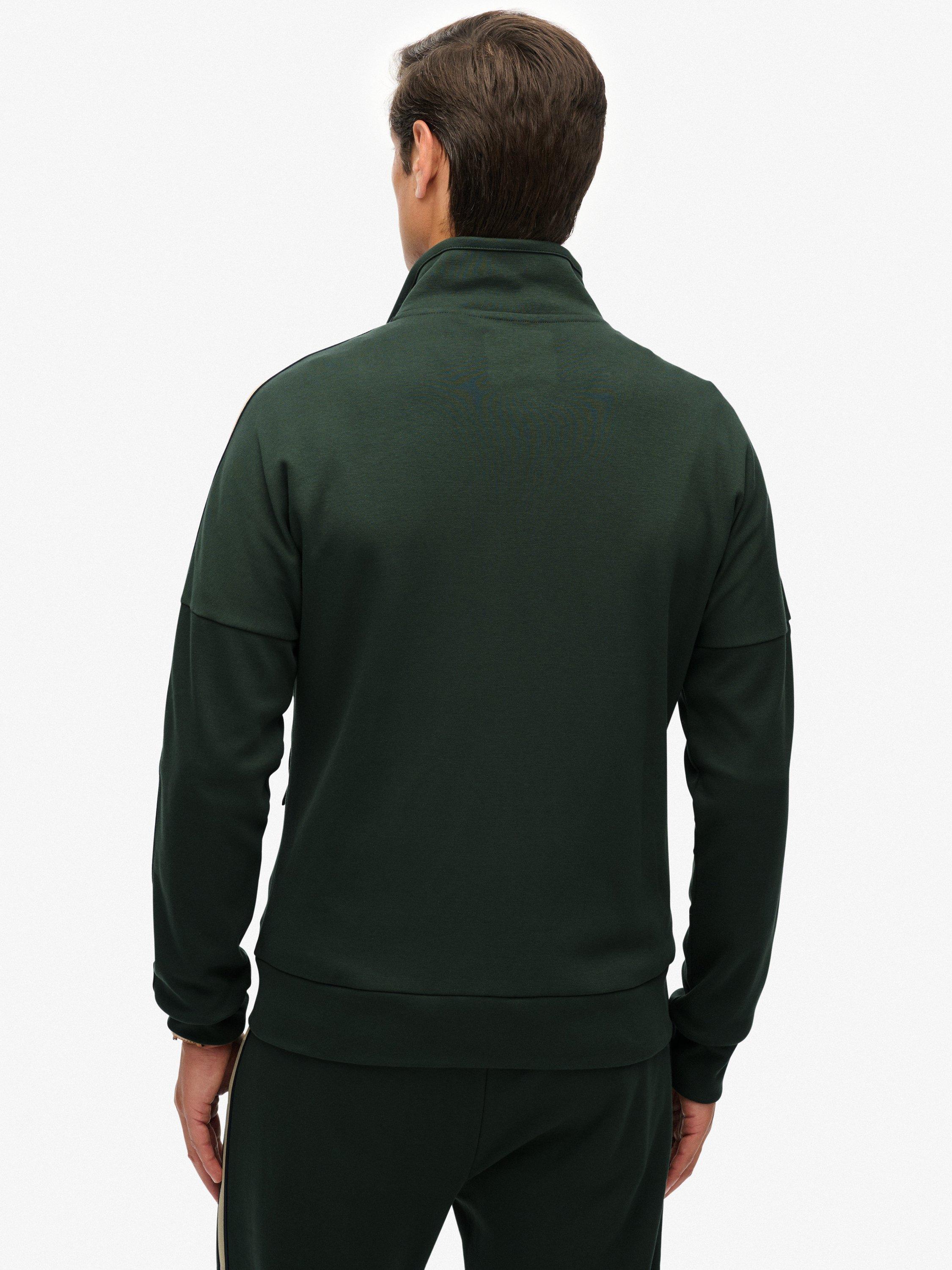 Product image 2 of 6, which shows Superdry Tech Cult Loose Track Top, Deep Forest Green, S