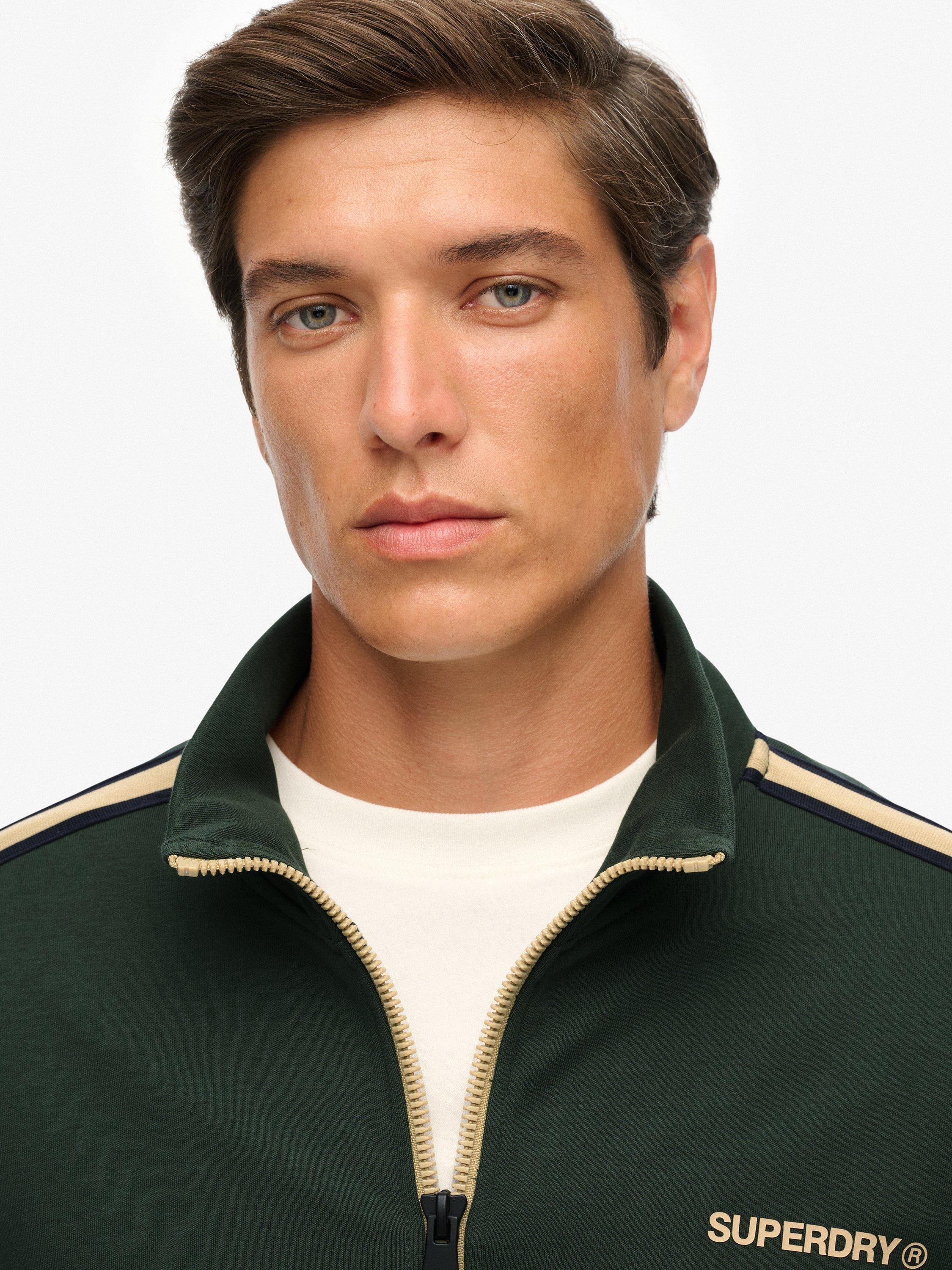 Product image 5 of 6, which shows Superdry Tech Cult Loose Track Top, Deep Forest Green, S