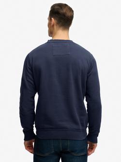 Superdry Vintage Athletic Tonal Crew Sweatshirt, Lauren Navy - view 2, Lauren Navy