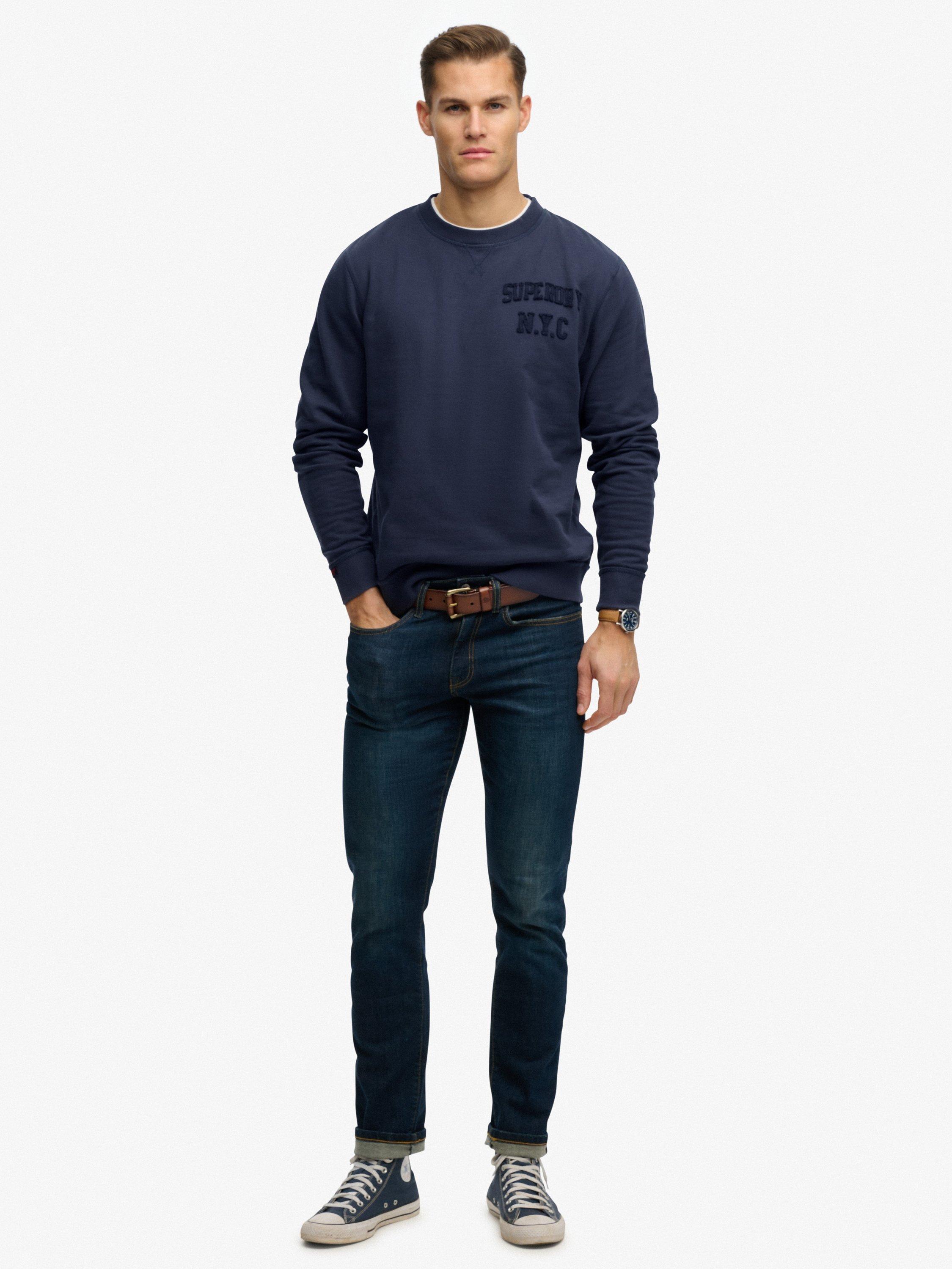 Superdry Vintage CL Classic Crew Maglia di Tuta, Surplus Goods Olive, 3XL Uomo