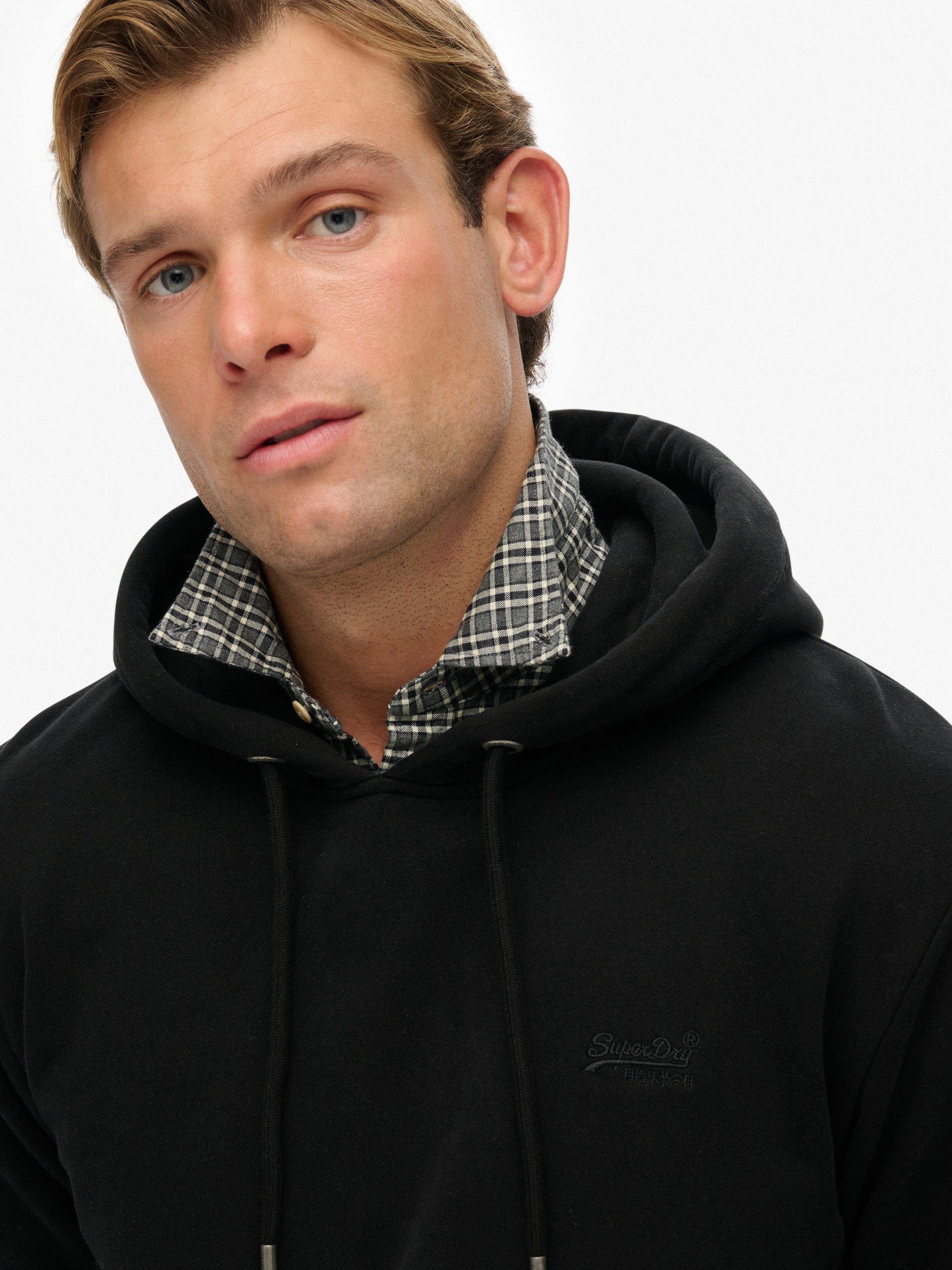 Product image 4 of 5, which shows Superdry Cotton Blend Essential Logo Hoodie, Black, XXL
