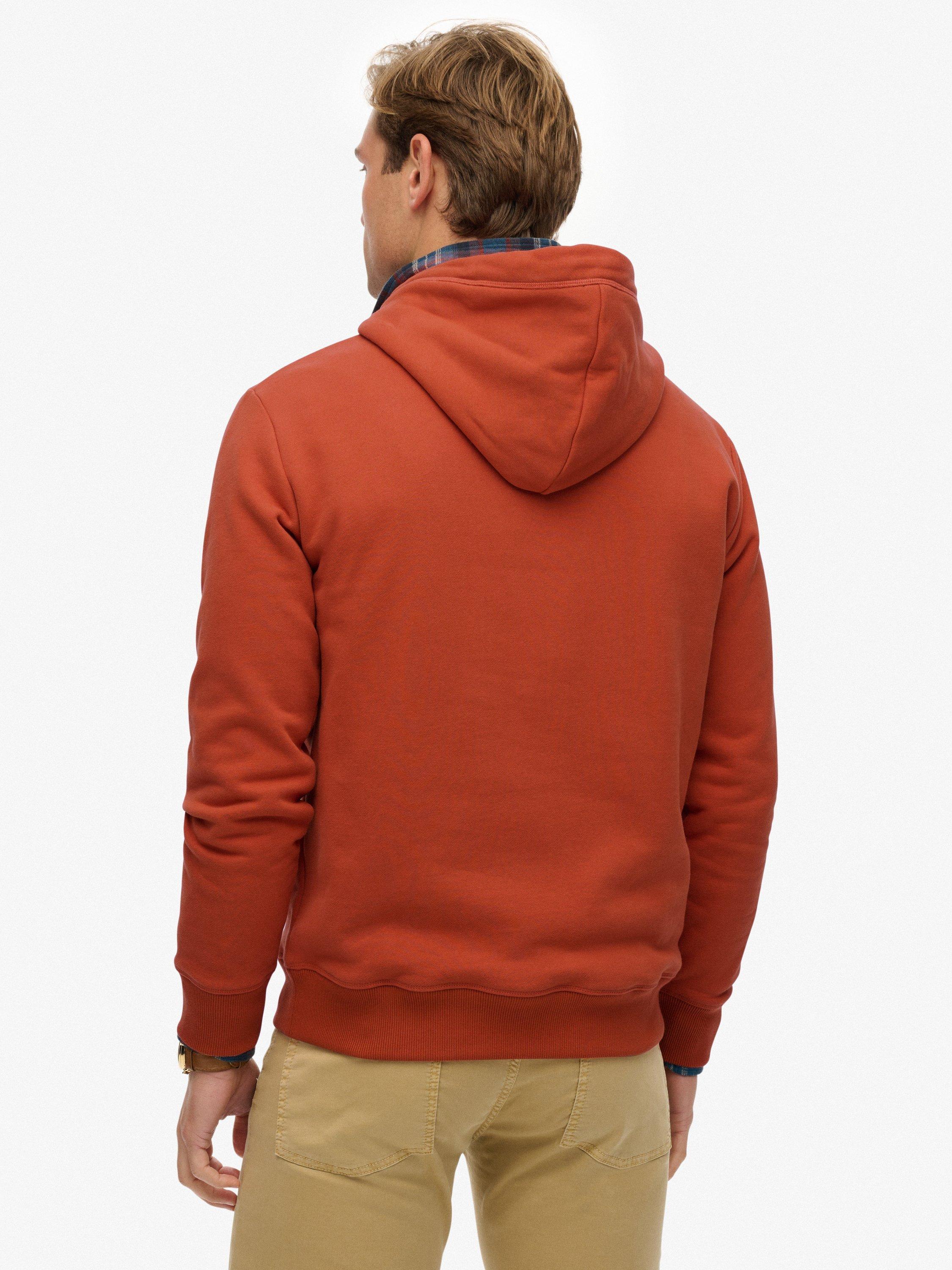 Product image 2 of 6, which shows Superdry Cotton Blend Essential Logo Hoodie, Autumn Glaze Brown, XXXL
