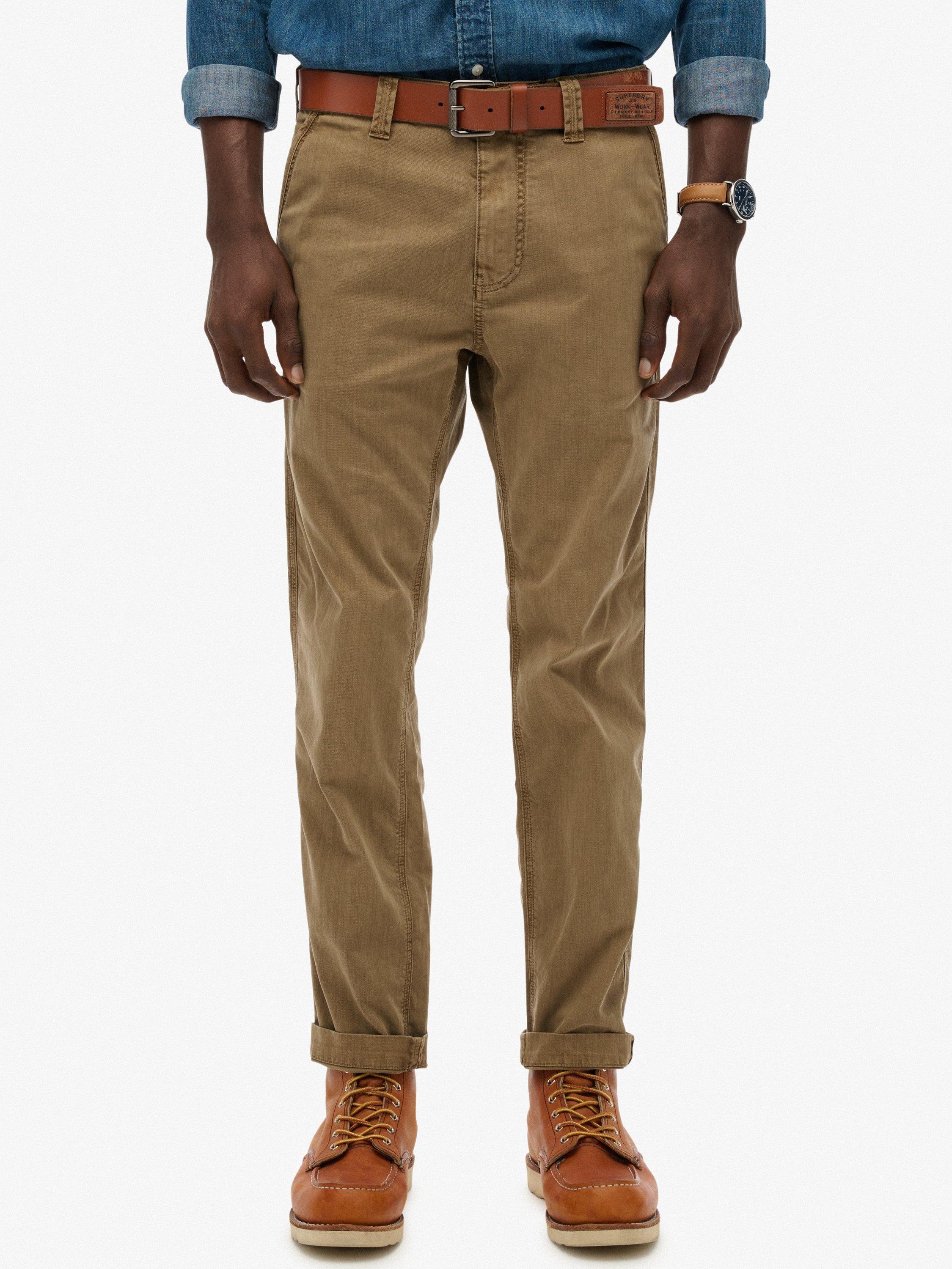 Product image 5 of 7, which shows Superdry Premium Chinos, Tan Khaki, 28/32