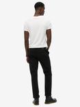 Superdry Sateen 5 Pocket Straight Fit Trousers, Black