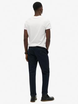 Superdry Straight Fit Chinos, Eclipse Navy - view 2, Eclipse Navy