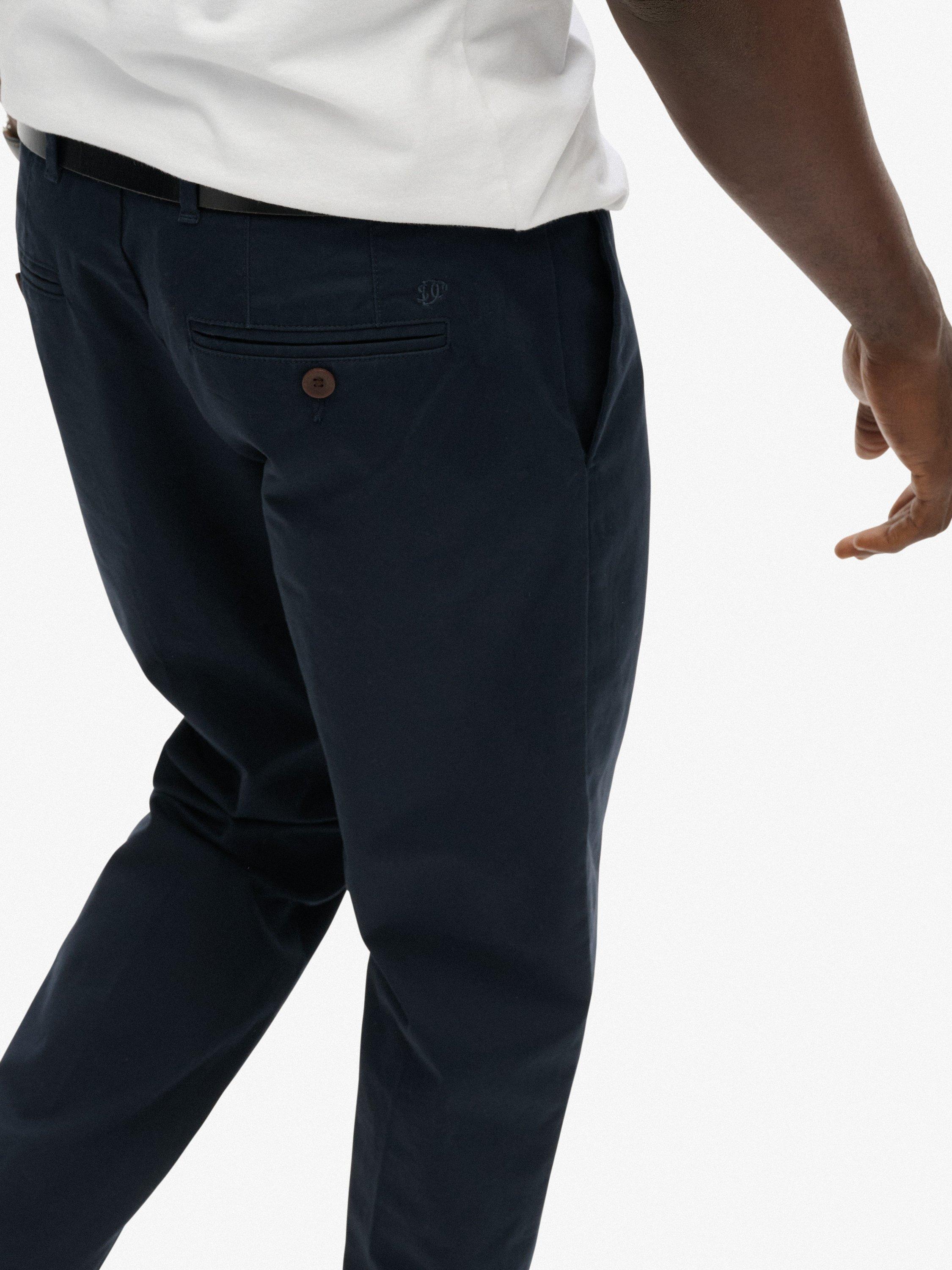 Product image 7 of 7, which shows Superdry Straight Fit Chinos, Eclipse Navy, W36/L34