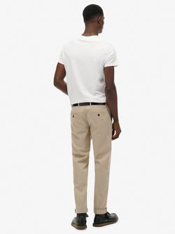 Superdry Straight Fit Chinos, Sandstone Brown - view 2, Sandstone Brown