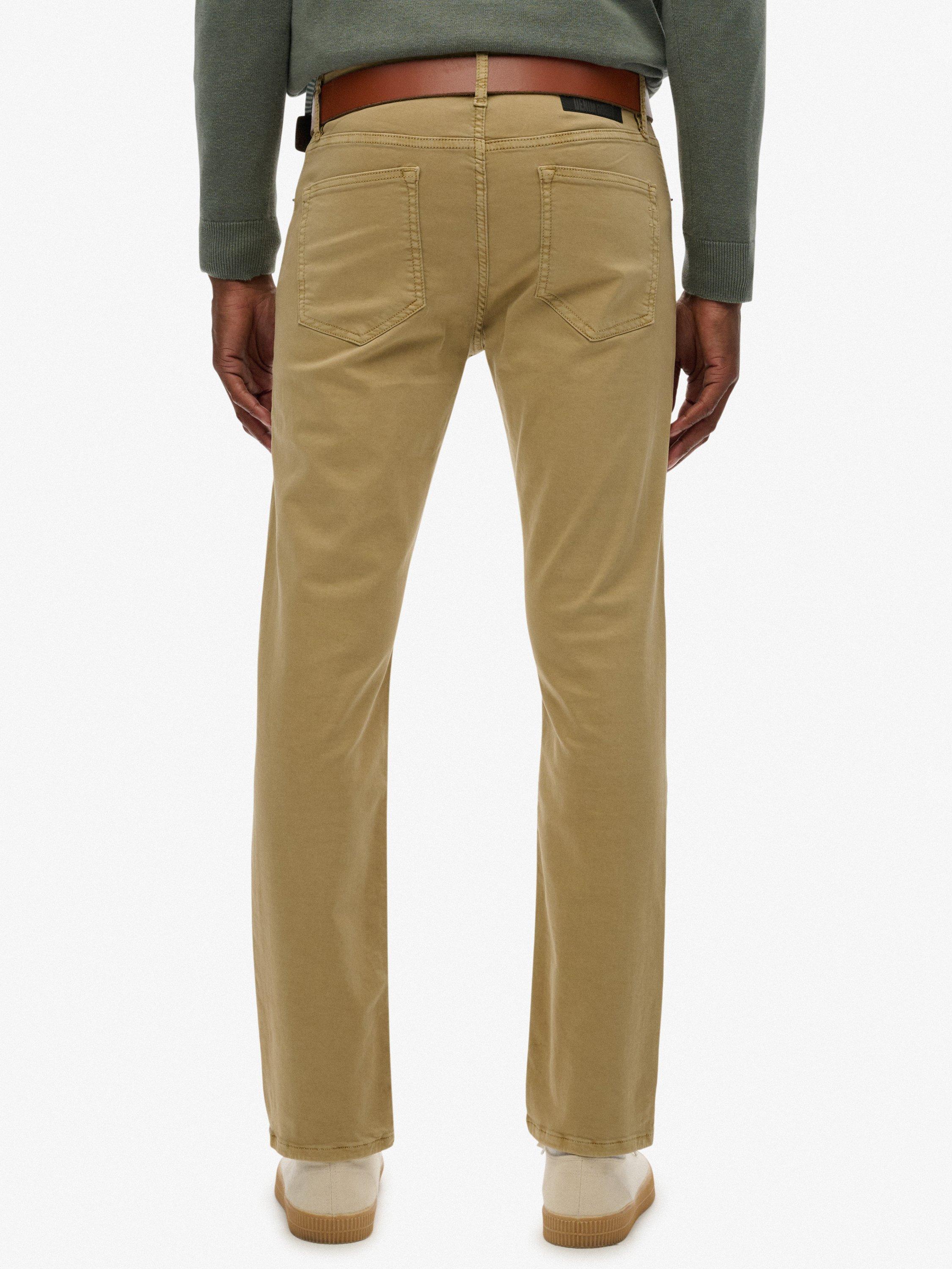 Product image 6 of 7, which shows Superdry Straight Cotton Chinos, American Beige, W33/L34