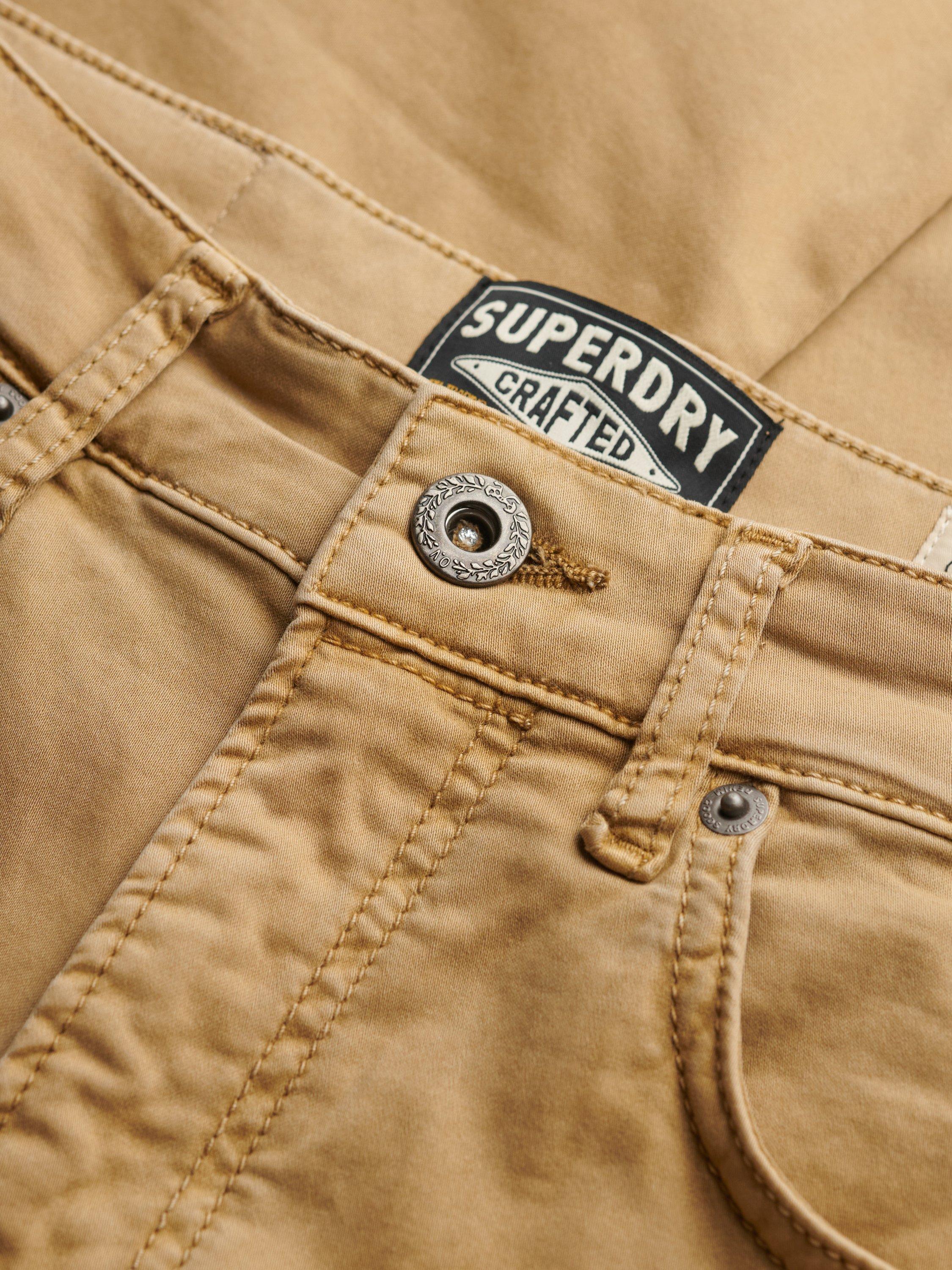 Product image 7 of 7, which shows Superdry Straight Cotton Chinos, American Beige, W33/L34