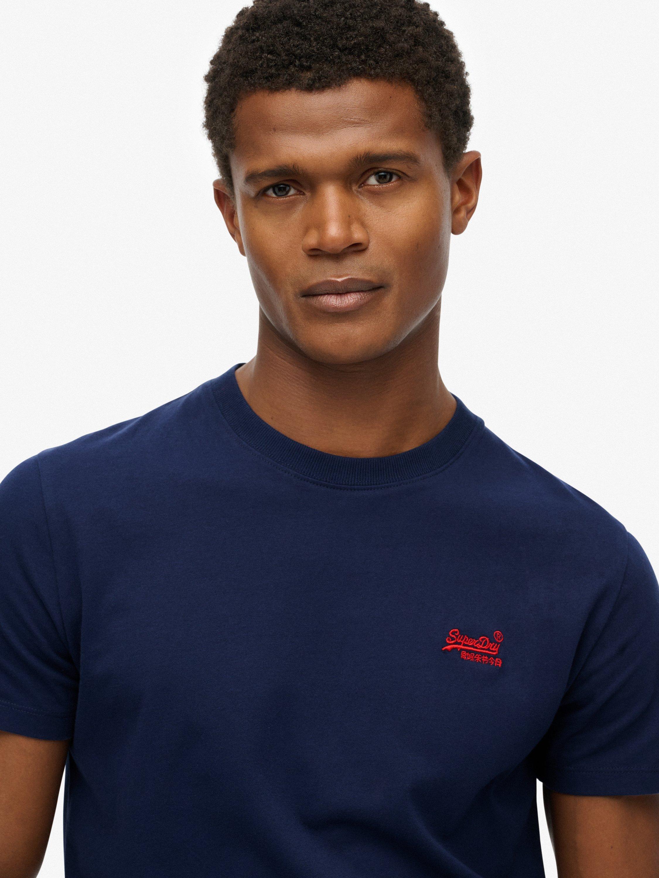 Product image 4 of 6, which shows Organic Cotton Essential Logo T-Shirt, Atlantic Navy, XXL