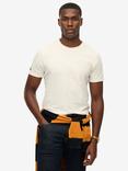Superdry Cotton Athletic Embossed Relaxed Fit Short Sleeve Logo T-Shirt, Bone White