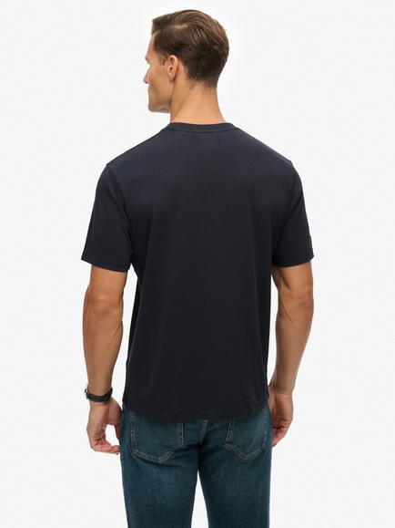 Superdry Cotton Utility Loose Fit Short Sleeve T-Shirt, Washed Black - view 2, Washed Black