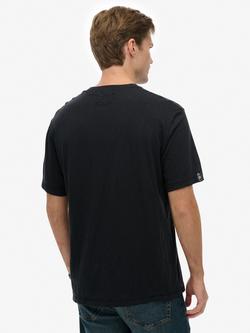 Superdry Cotton Regular Fit Short Sleeve Merchant Graphic T-Shirt, Manor House Black - view 2, Manor House Black