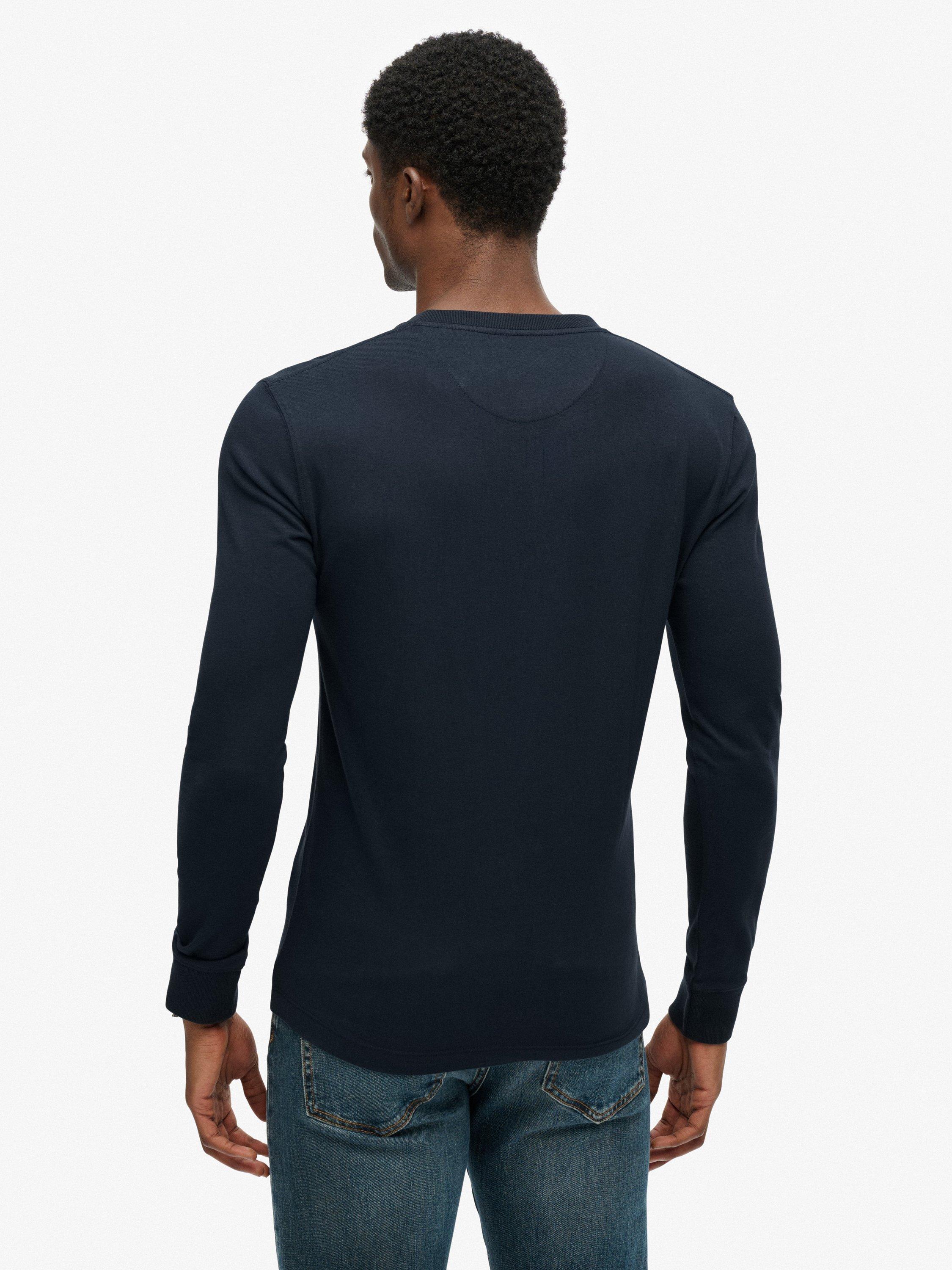Product image 2 of 11, which shows Superdry Classic Essential Grandad Top, Eclipse Navy, S