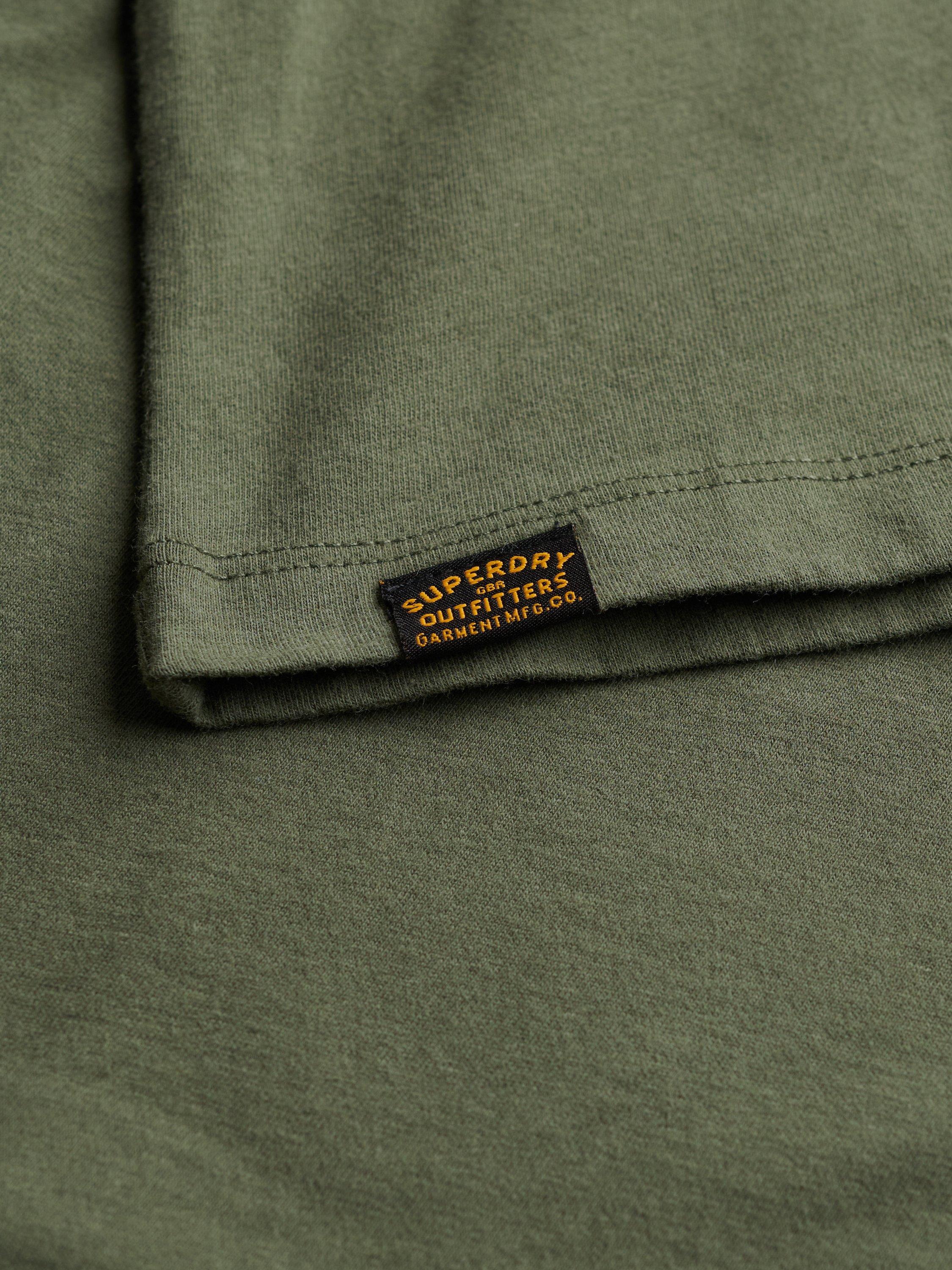 Product image 6 of 6, which shows Superdry Cotton Classic Essential T-Shirt, Beetle Green, XL