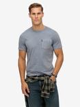 Superdry Classic Essential Pocket T-Shirt, Washed Denim