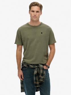 Superdry Essentials Relaxed T-Shirt, Light Khaki Green
