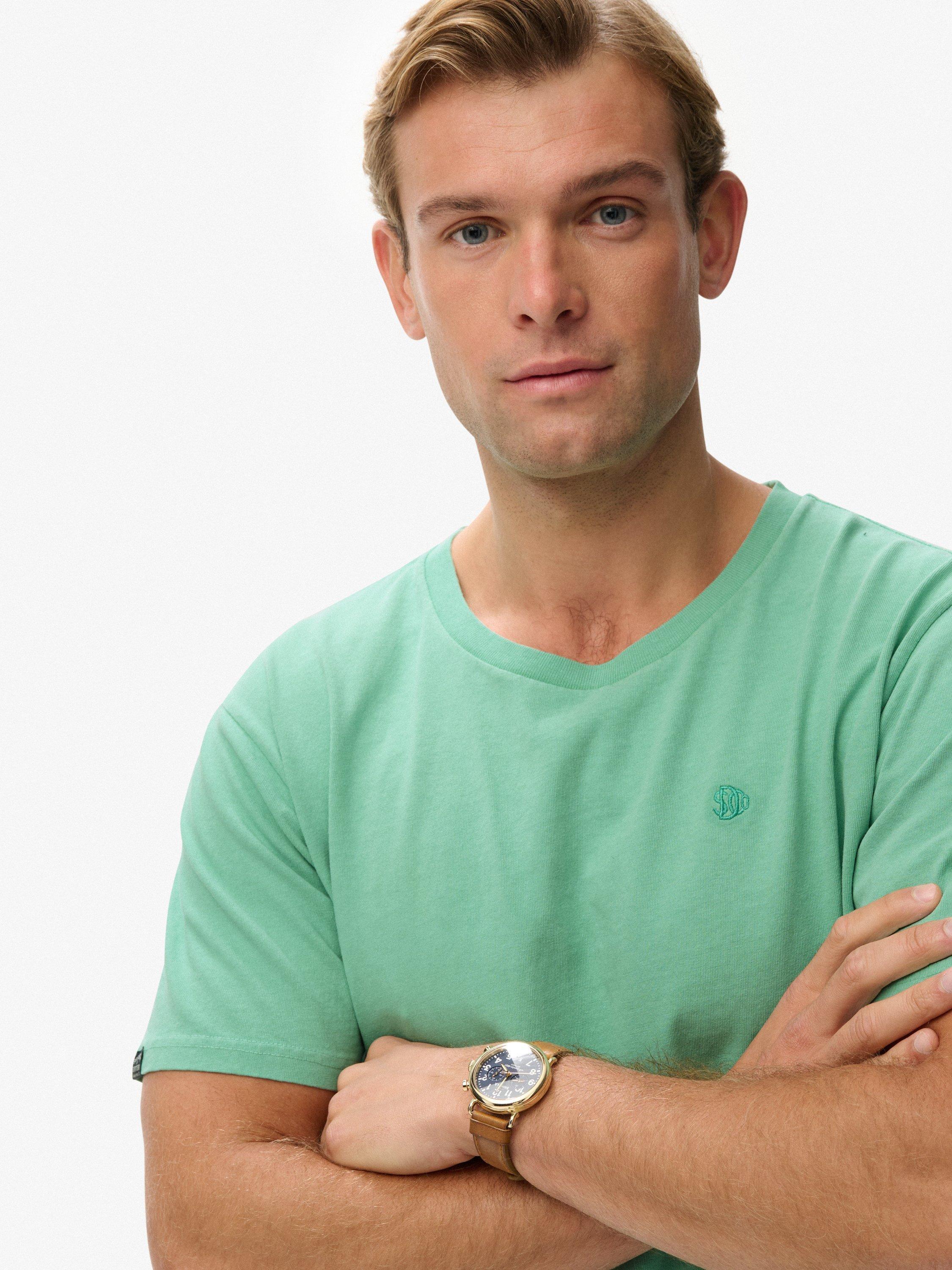 Product image 5 of 5, which shows Superdry Essentials Relaxed T-Shirt, Spearmint Green, M