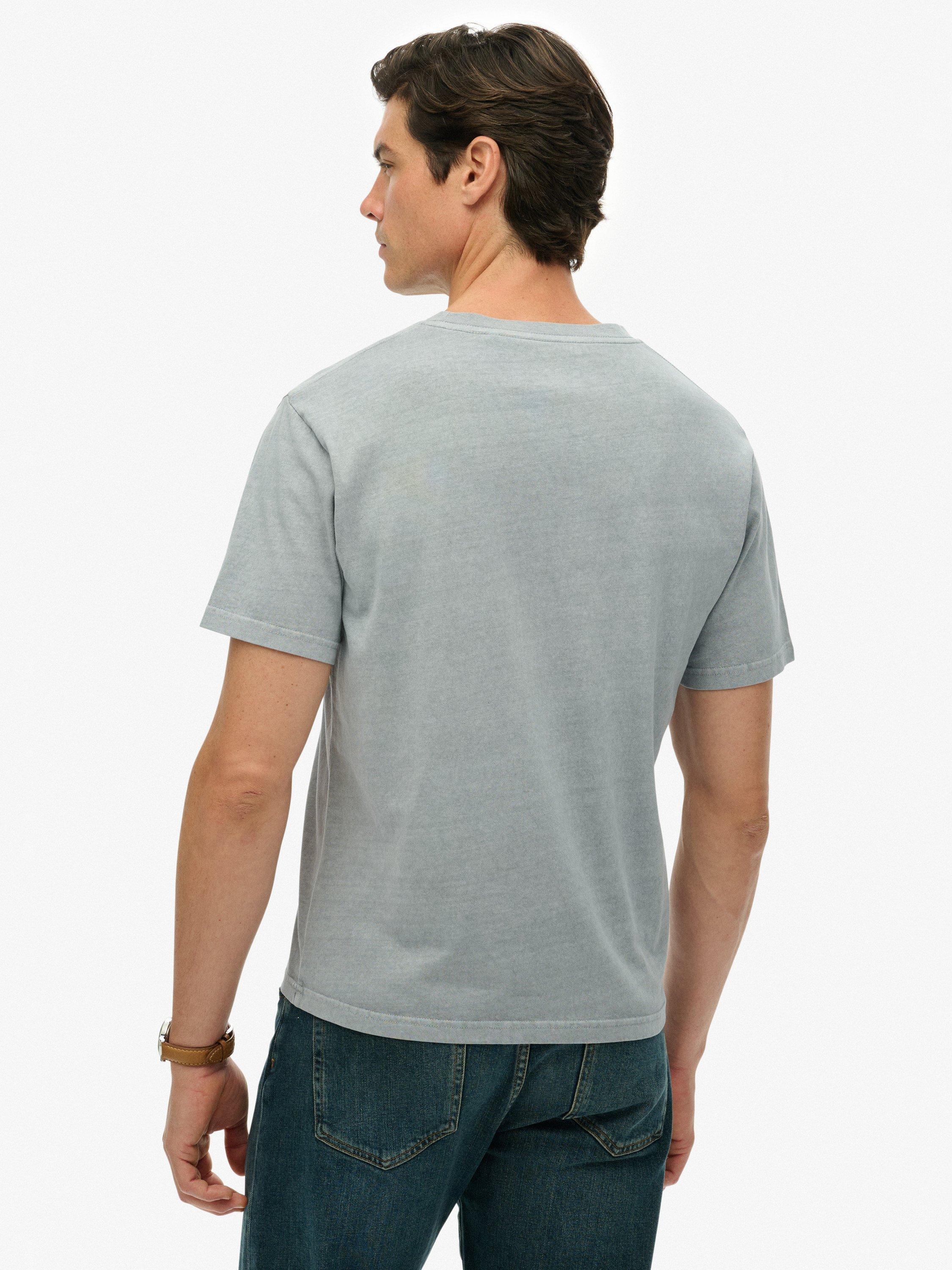 Product image 2 of 5, which shows Superdry Essentials Relaxed T-Shirt, Washed Denim, S