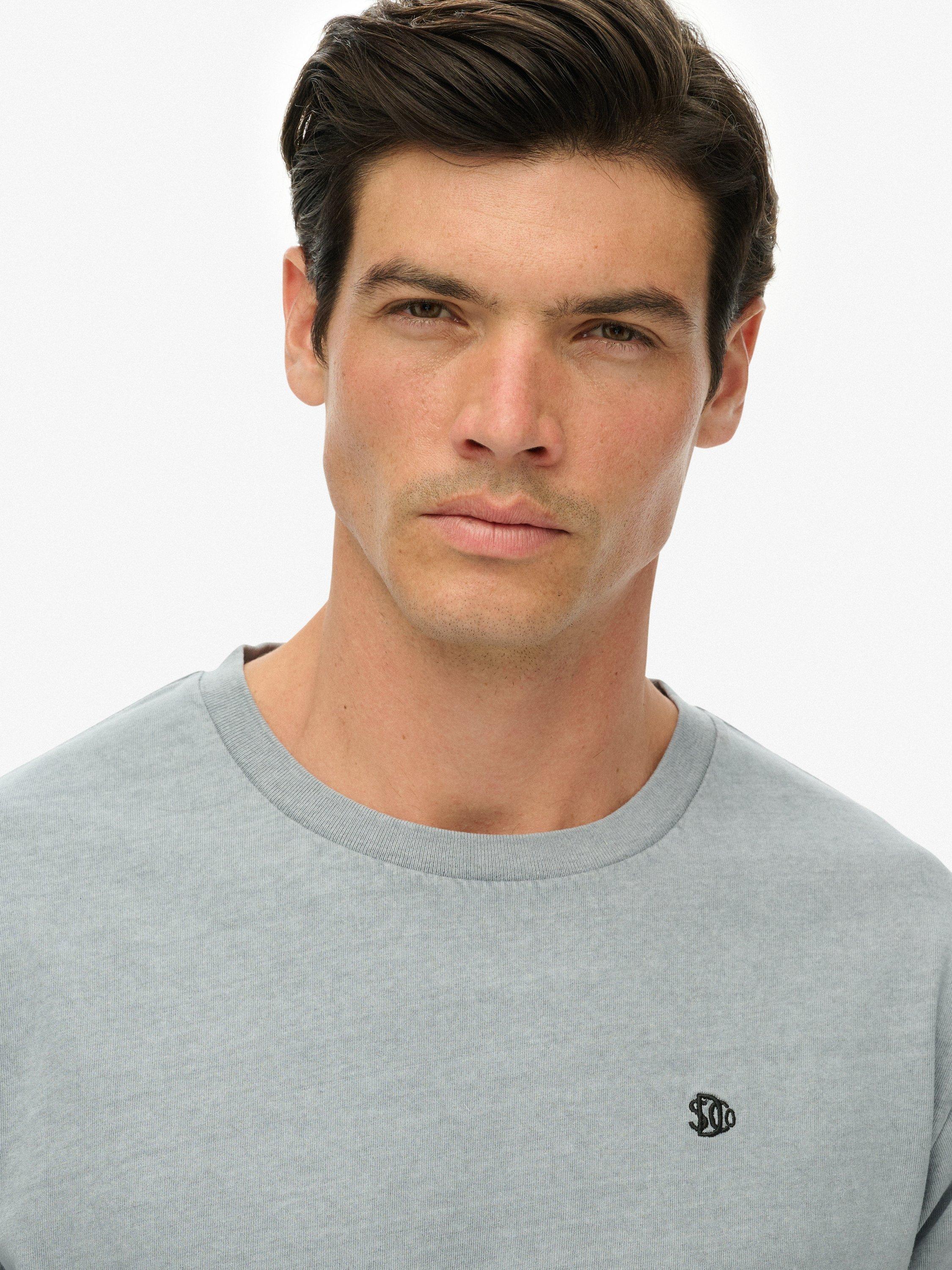 Product image 5 of 5, which shows Superdry Essentials Relaxed T-Shirt, Washed Denim, S