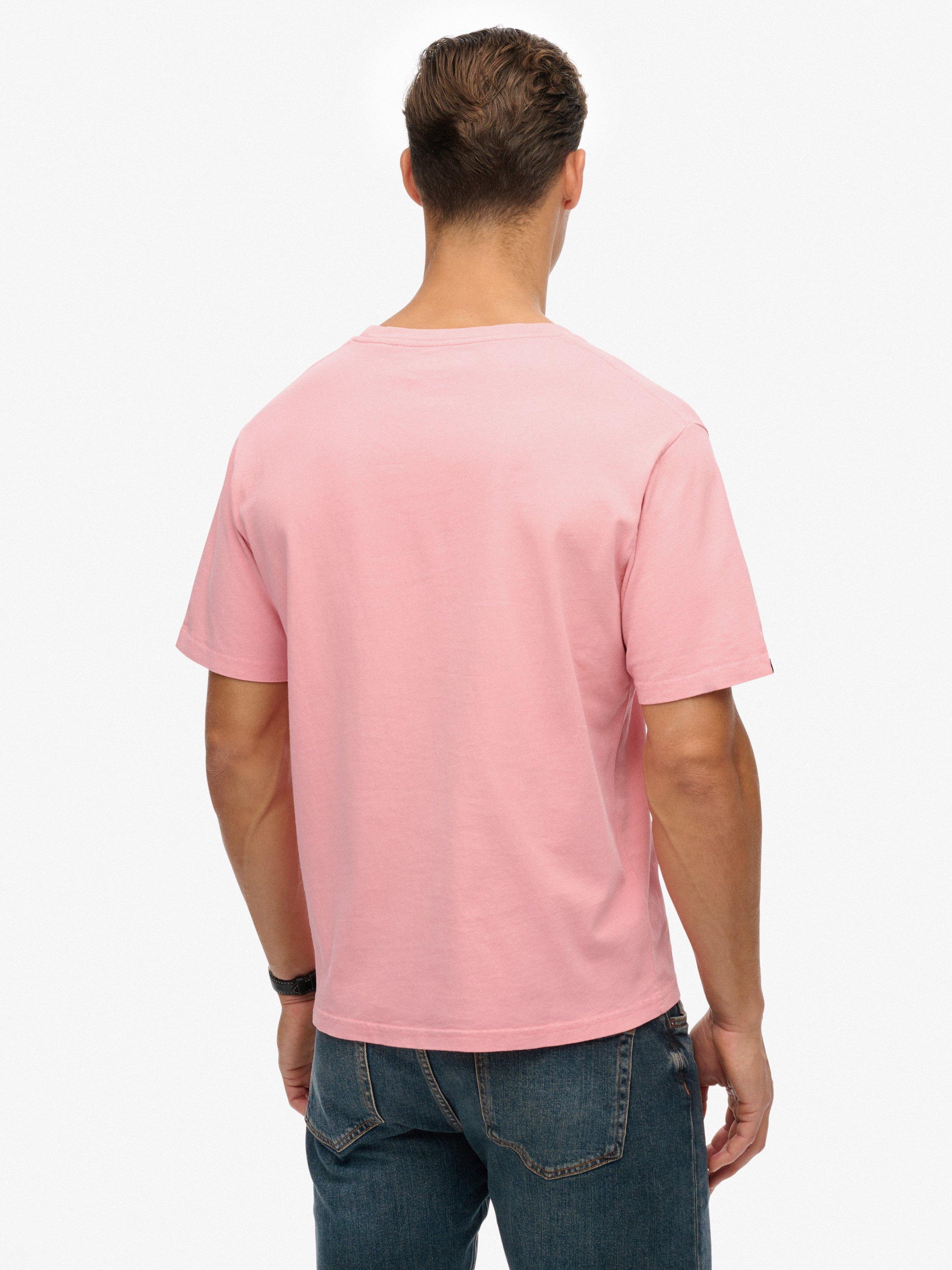 Product image 2 of 6, which shows Superdry Essentials Relaxed T-Shirt, Blush Pink, L