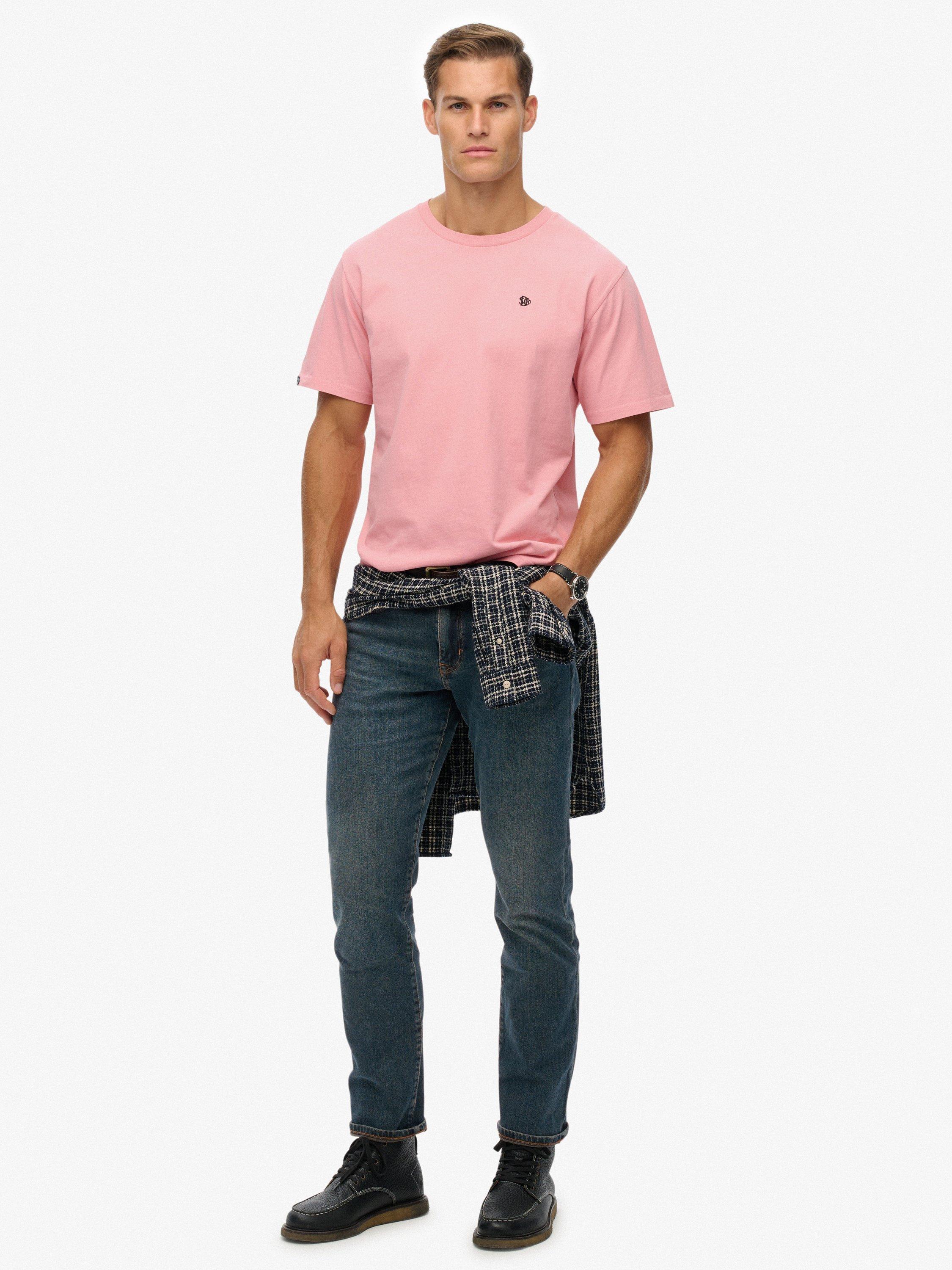 Product image 3 of 6, which shows Superdry Essentials Relaxed T-Shirt, Blush Pink, L