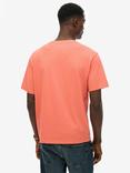 Superdry Essentials Relaxed T-Shirt, Flash Pink, Cali Coral