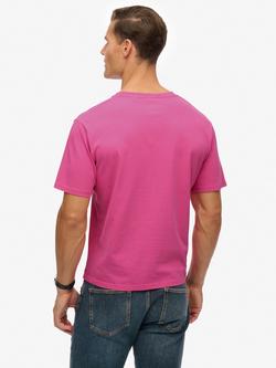 Superdry Essentials Relaxed T-Shirt - view 2, Flash Pink