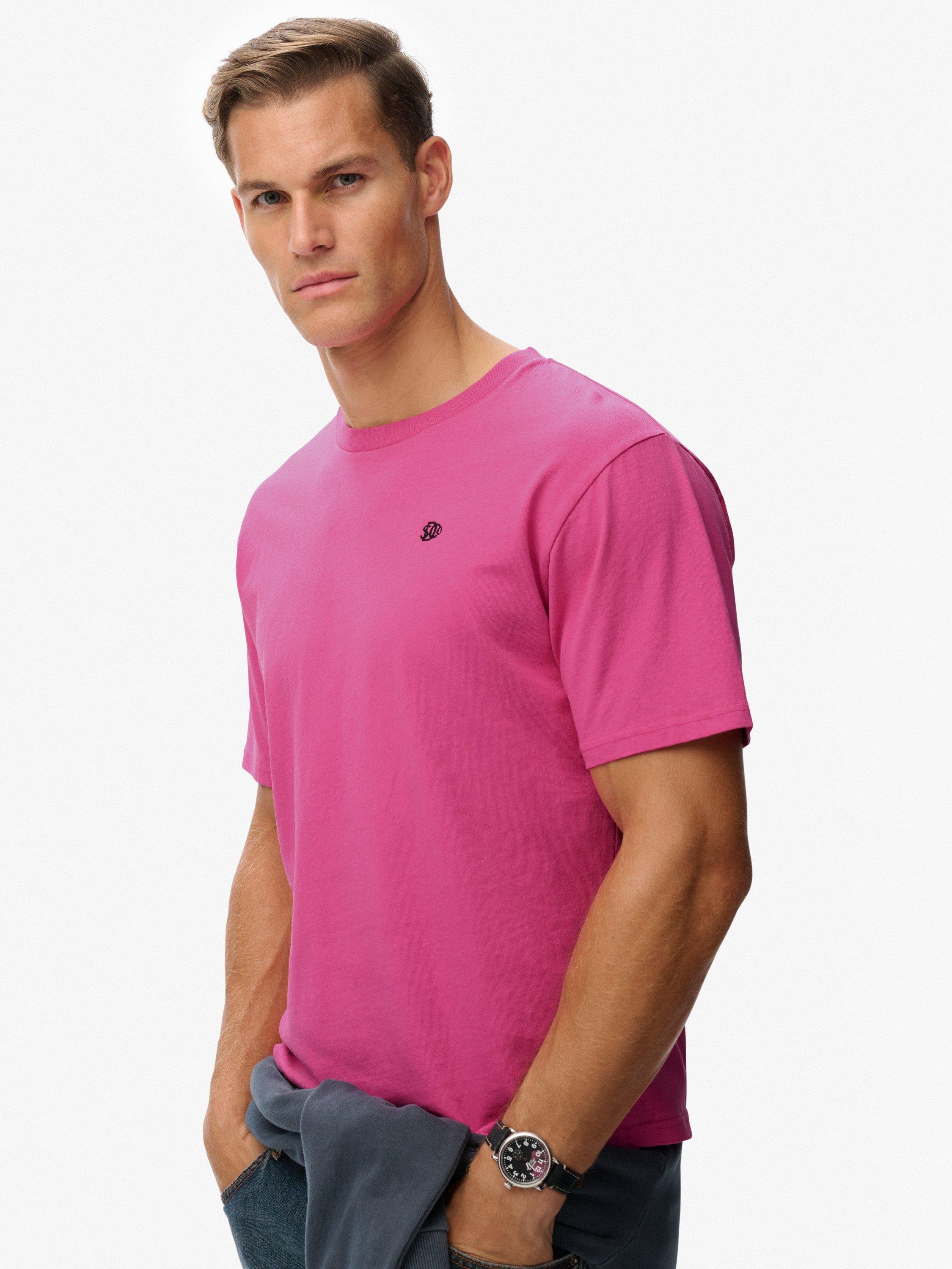 Product image 5 of 5, which shows Superdry Essentials Relaxed T-Shirt, Flash Pink, S