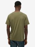 Superdry Cotton Regular Fit Short Sleeve Classic Essential T-Shirt, Dark Olive