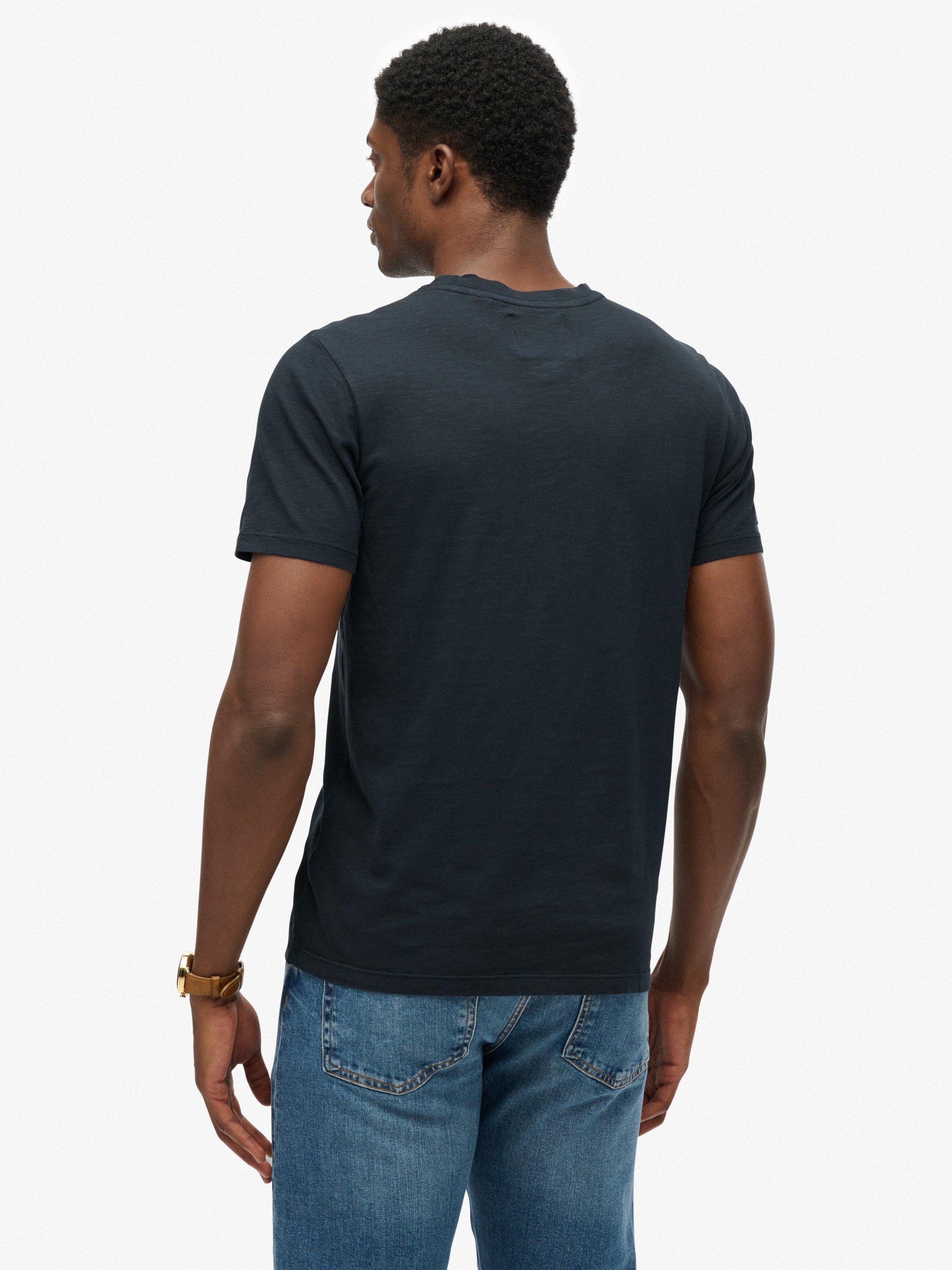 Product image 2 of 6, which shows Superdry Copper Label Relaxed Fit Cotton T-Shirt, Eclipse Navy, M