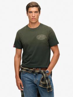 Superdry Lo-fi Outdoors Relaxed T-Shirt, Eagle Green, Eagle Green